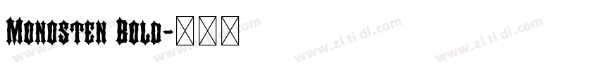 Monosten Bold字体转换